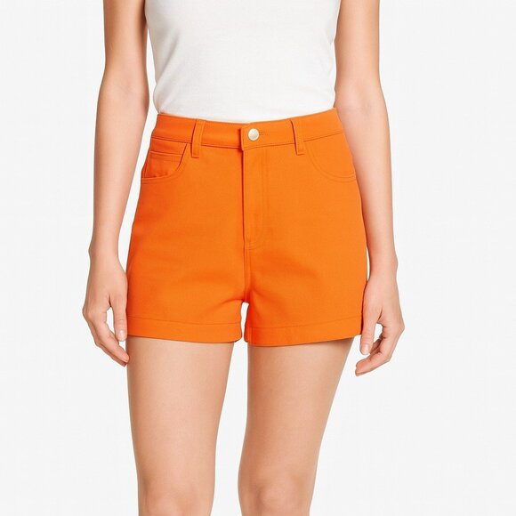 Lover Brand Fashion Women's Orange Shorts Size M  NWT - Picture 1 of 4